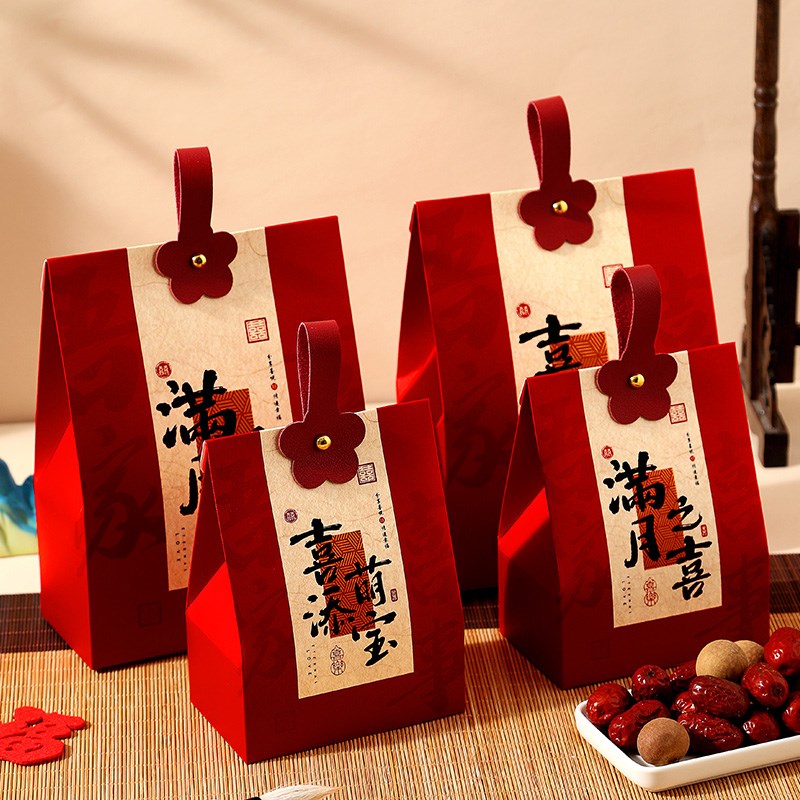 幼儿园儿童生日礼品袋糖果盒空盒伴手礼宝宝满月百日宴周岁喜糖盒