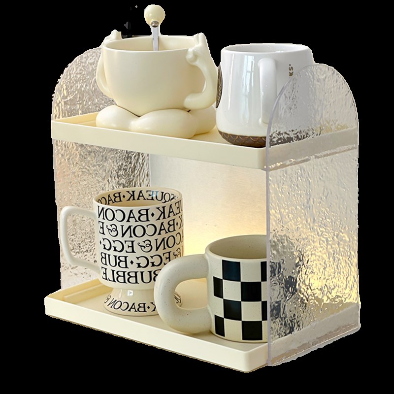 杯架高级感杯子收纳置物架桌面咖啡杯茶杯水杯架多层马克杯展示架