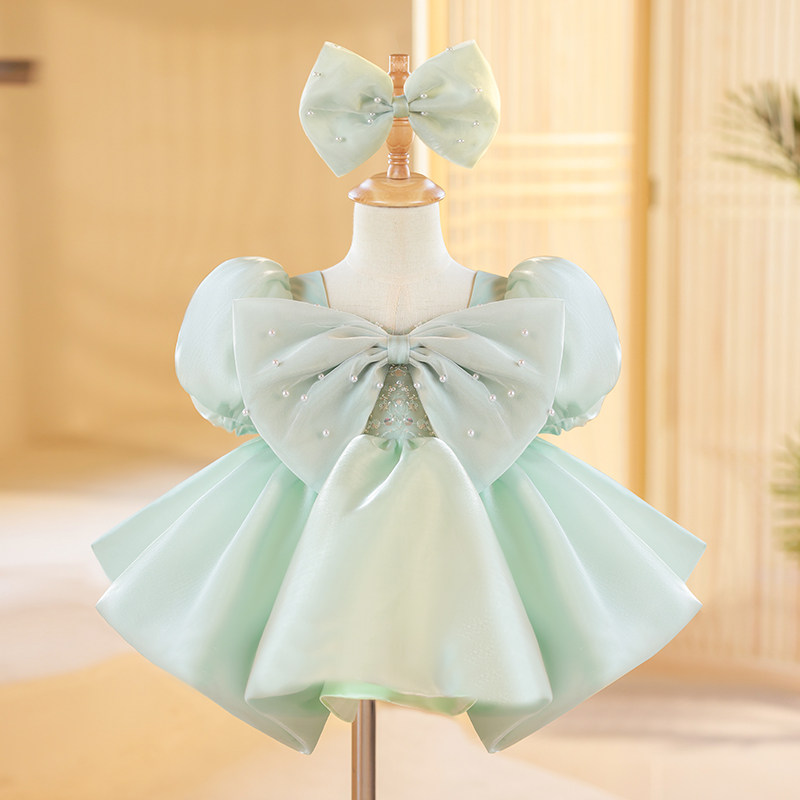 女童周岁礼服洋气新款女宝宝生日公主裙高端儿童主持人演出服夏季,童装/婴儿装/亲子装,儿童礼服,淘宝优惠券,粉丝福利购,淘宝优惠卷