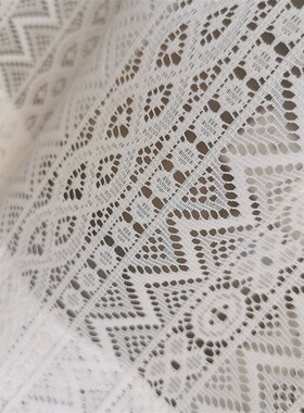 拾光复古白色镂空短帘半帘隔断小窗帘厨房田园韩式门帘定制免打孔