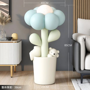 韵灿大型花朵客厅落地摆件乔迁新居礼品电视柜沙发旁灯家居装饰品