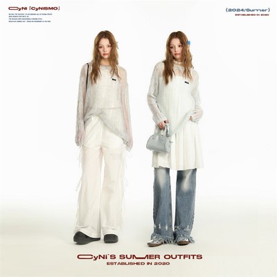 CyNi 套头镂空设计感针织罩衫设计感防晒连帽上衣女透气薄款长袖o