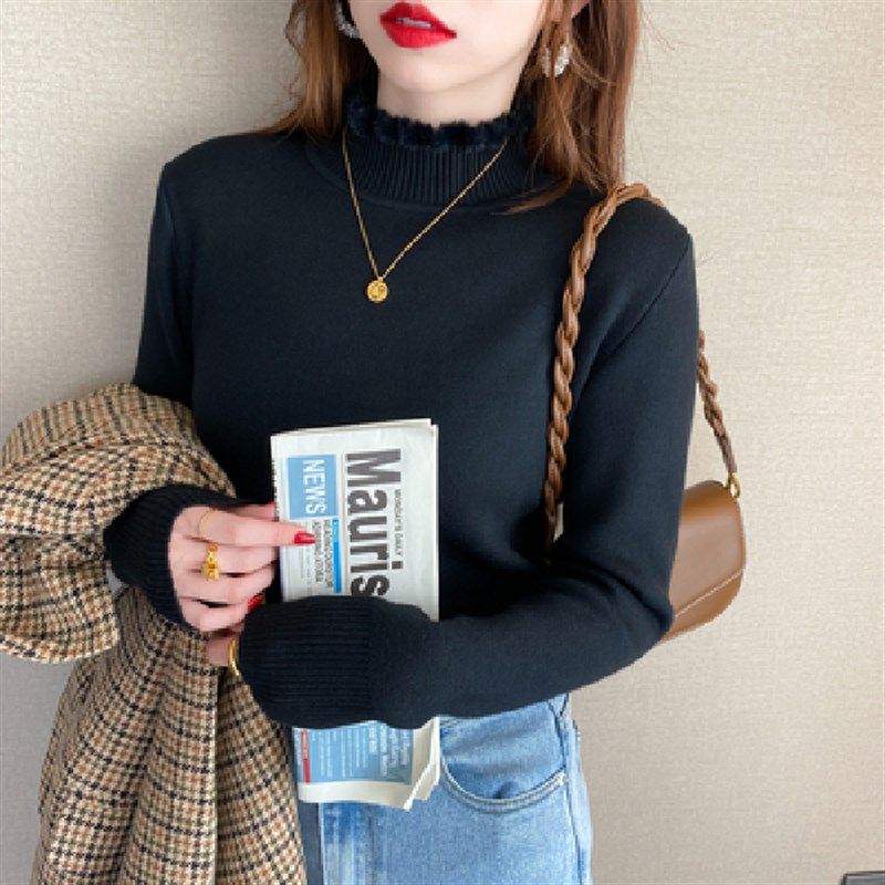 加绒加厚毛衣女秋冬新款半高领套头保暖一体绒内搭打底衫外穿上衣,女装/女士精品,羊绒衫,淘宝优惠券,粉丝福利购,淘宝优惠卷