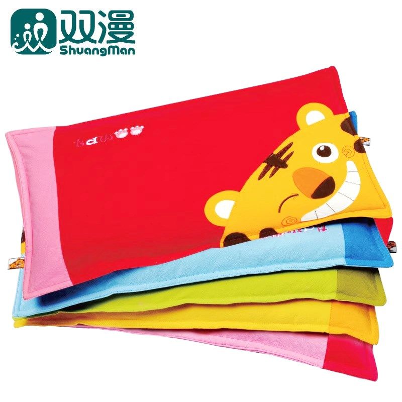 双漫塔虎荞麦枕卡通儿童枕头学生宝宝枕幼儿园1-3-6岁可拆洗棉