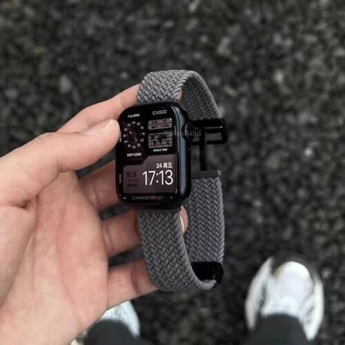 尼龙编织磁吸表带适配OPPOwatchx表带弹力运动oppowatch4pro/3/2
