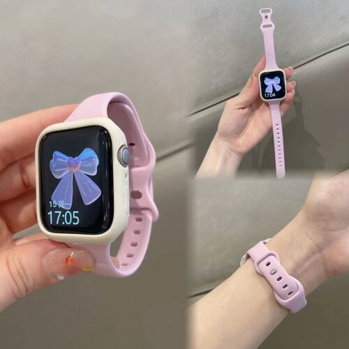 适用华为fit4手表带女小蛮腰硅胶fit3表链watch Fit2保护壳腕带