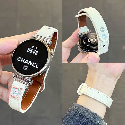 多巴胺小狗适用OPPOwatchX2MINI手表带4Pro真皮皮带高级感男女士