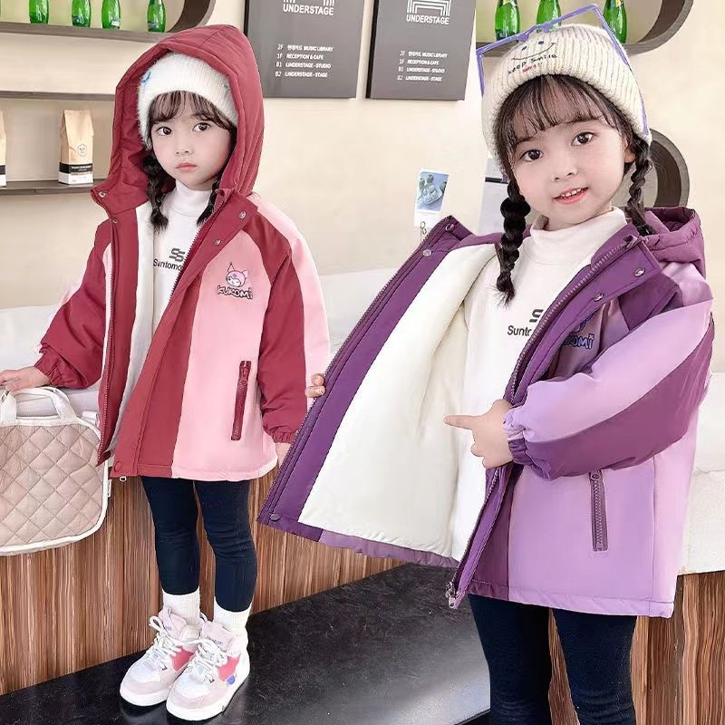 女童棉服秋冬2024新款儿童洋气冬季宝宝加绒加厚棉衣保暖冬装外套
