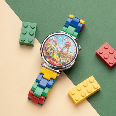适用OPPOwatchSport表带 积木树脂S表带简约x2mini/SE可爱4pro