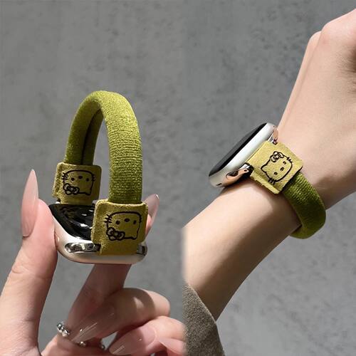 小狗发圈oppowatch3/X/2/4/3pro/S手表表带可爱运动弹力女se适用