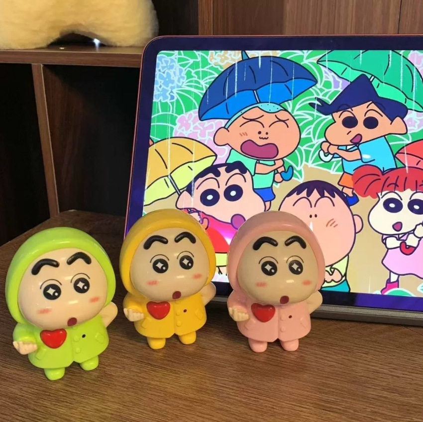 蜡笔小新录音发声语录公仔挂件图片