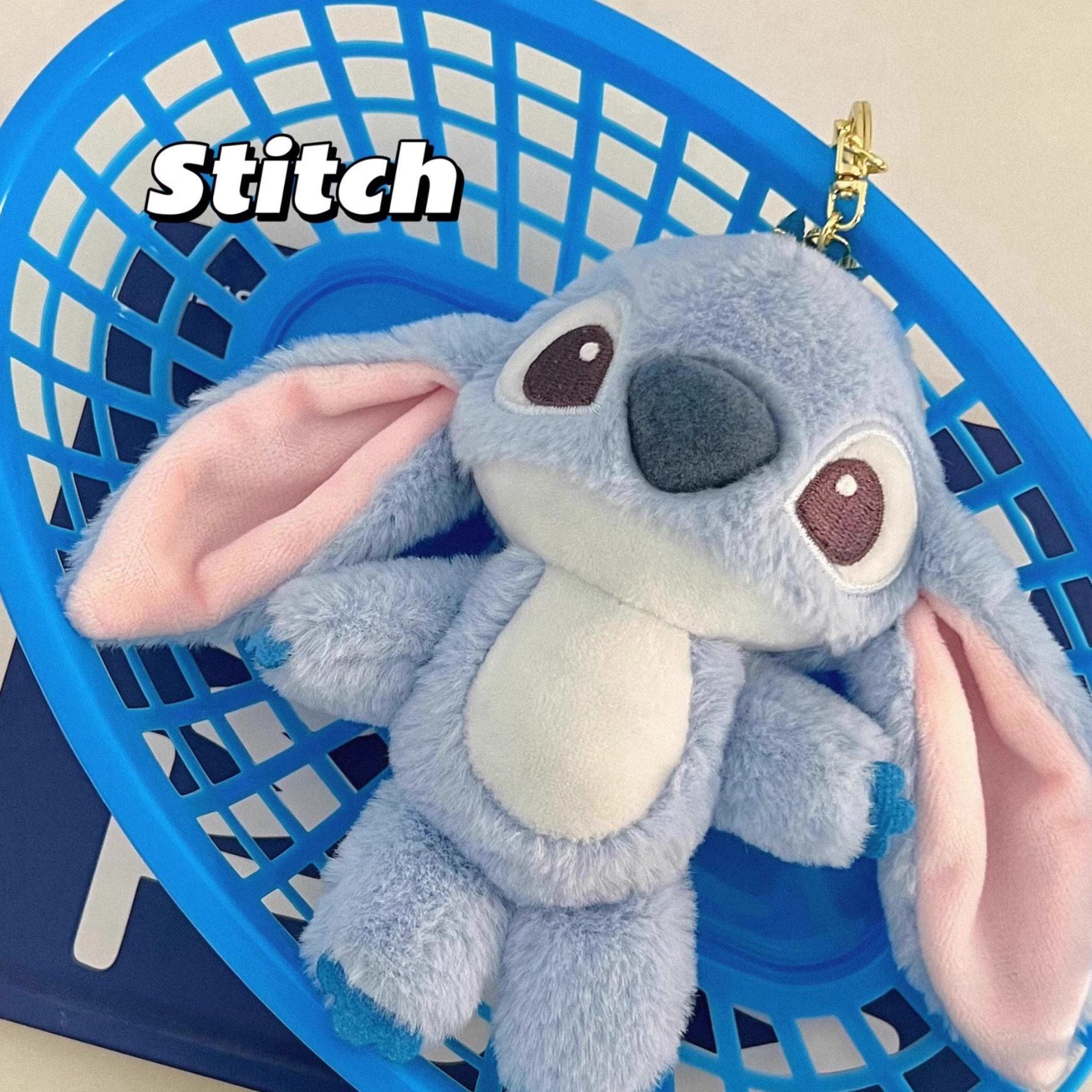 可爱卡通史迪仔安琪毛绒公仔钥匙扣挂件玩偶公仔挂饰