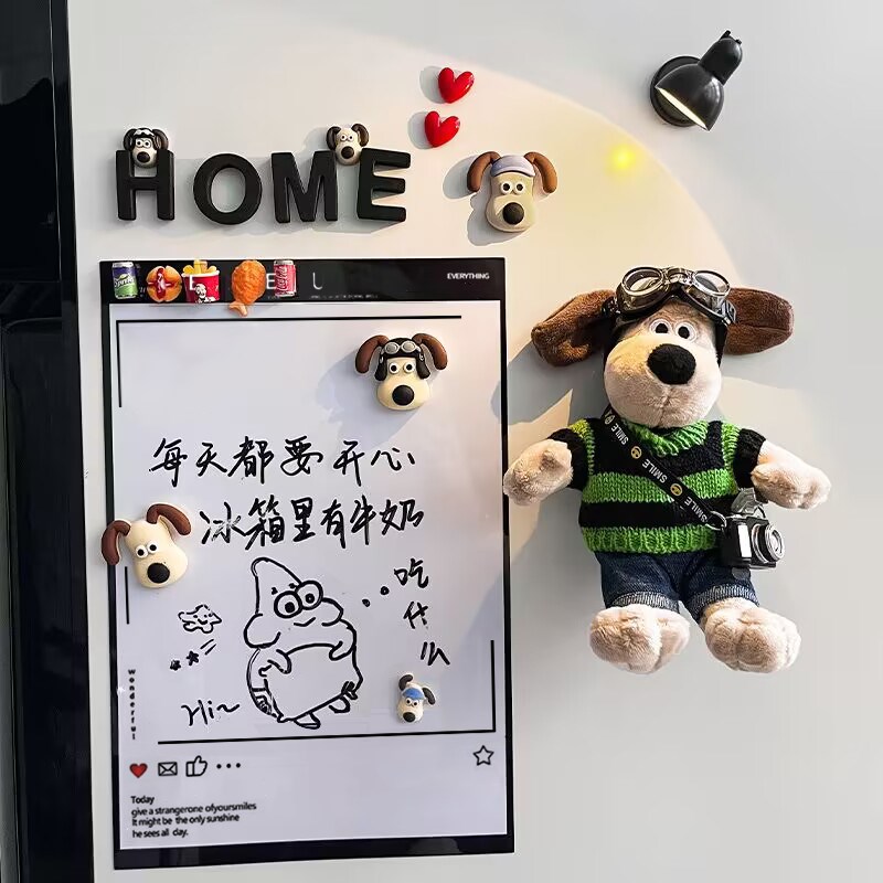 速发冰箱贴留言板可擦写磁贴记事贴个性创意白板便利贴装饰磁吸力