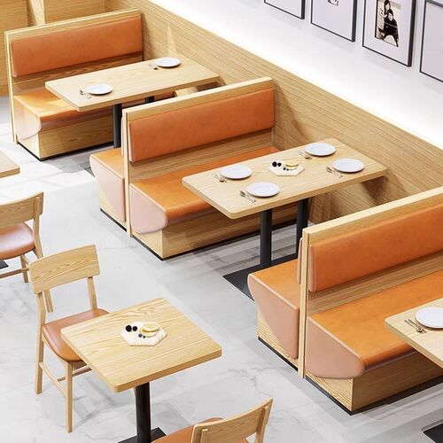 速发主题面馆两奶卡座沙发西餐咖啡厅饺子面茶店汉堡日料靠椅桌墙