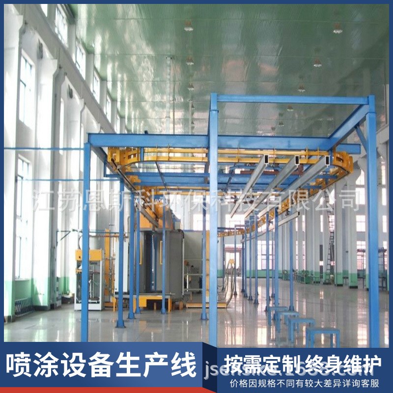 速发源头自动喷塑设喷 喷漆涂喷产线 静电涂装流水线 备漆线 南京