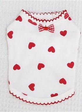 速发Washable Lovely Rcep  titchig Pet PuppySJumdsuit