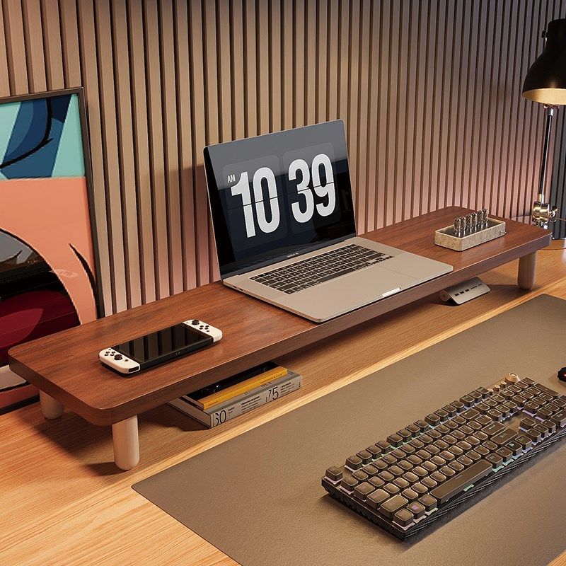 速发台置电脑增高架桌面显示s器增高台加厚支架桌搭办公板字隔一