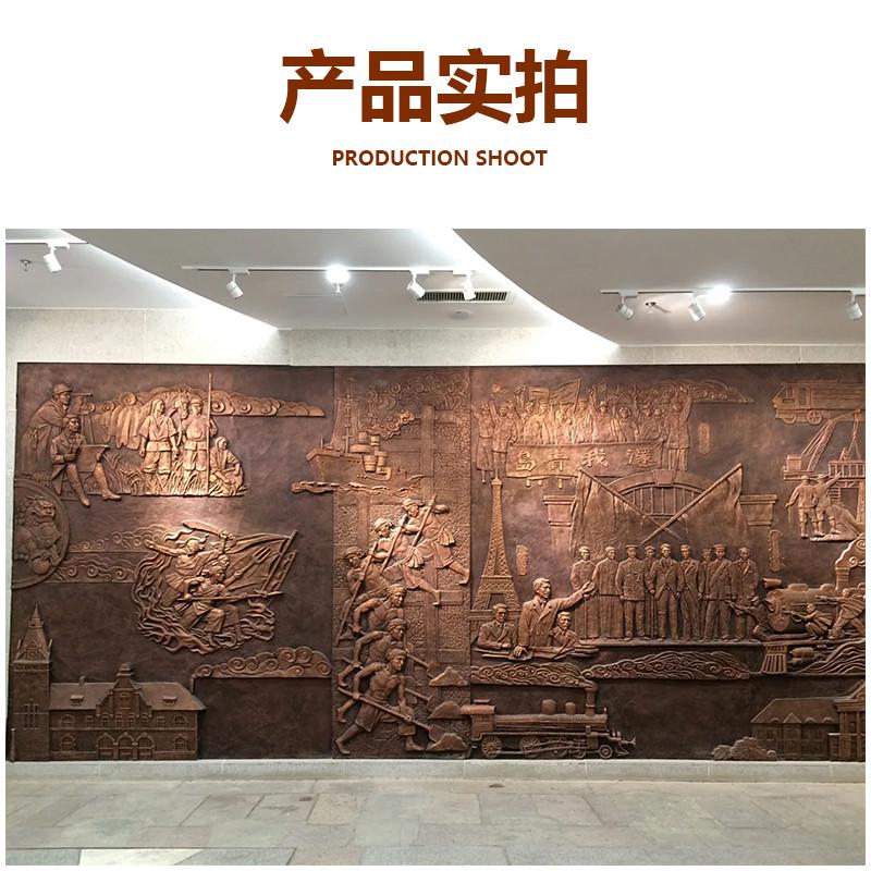 速发水雕浮背制作水泥雕塑泥景墙玻璃钢紫铜装饰壁画地雕仿铜浮雕