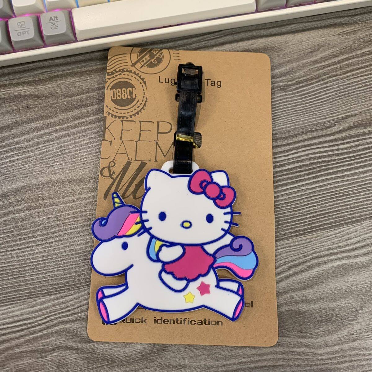 卡通可爱hello kitty凯蒂猫行李牌旅行托运少女包包挂饰ins粉防丢