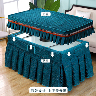 加厚加绒茶d几电炉火套罩烤火桌子罩套长方形取暖炉桌布罩子烤火