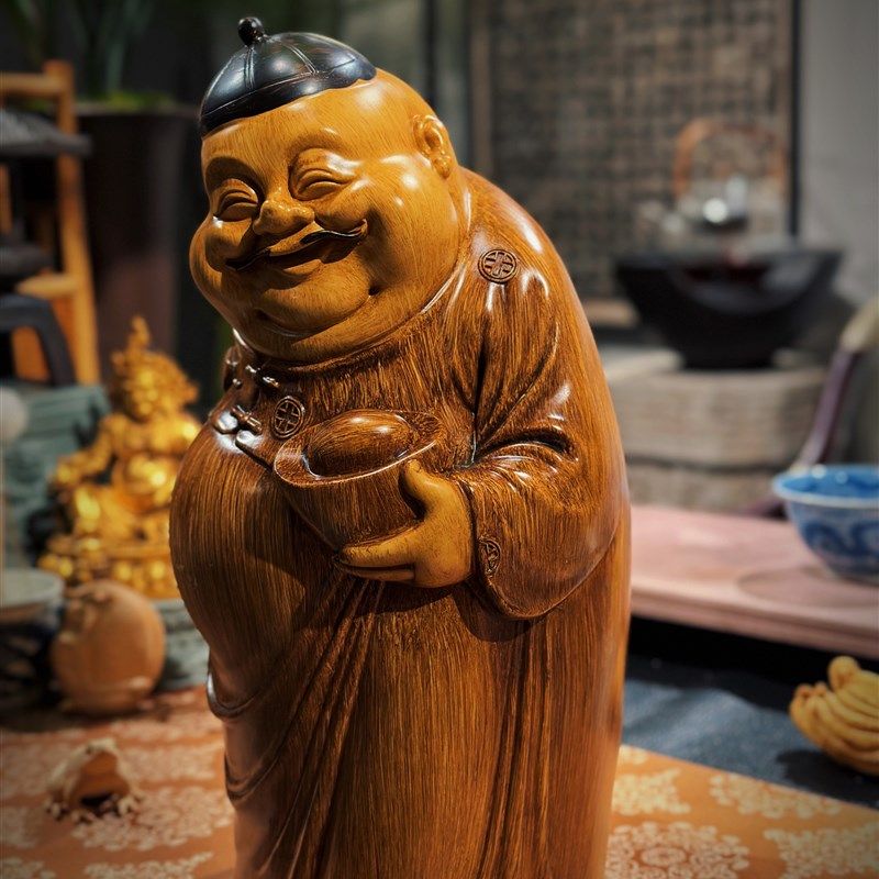 地主树脂摆件财主老爷守财奴v防竹根雕家居摆设茶室人物玄关茶空,家居饰品,桌面摆件,淘宝优惠券,粉丝福利购,淘宝优惠卷