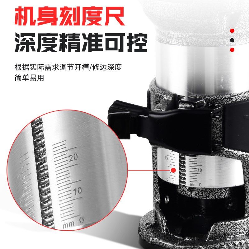 多功能电动木工开槽机铝塑板修A边机神器万用宝大锣机雕刻机电木