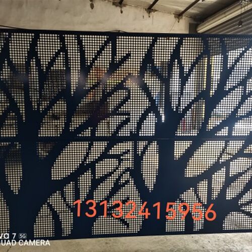 车间仓库隔离网艺术冲孔板围挡O工厂屏风冲孔围挡