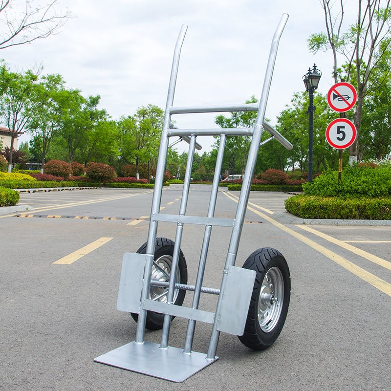 大轮子老虎d车两轮手推车拉货车家用手拉车推车推车搬运车堆高机