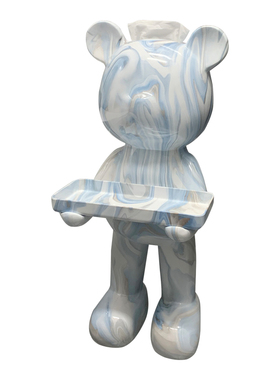 轻奢创意卫生间落地摆件纸u巾盒收纳托盘卷纸架客厅抽纸盒软装饰