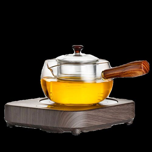 玻璃煮茶壶耐高温过滤木把泡茶壶家用F电陶炉新款茶器整套茶具套