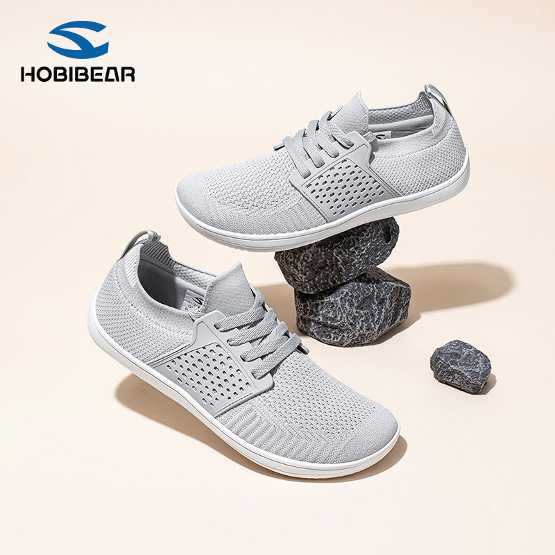 外贸赤足鞋男女宽楦休闲运动鞋轻便透气防滑软底室内外训练健身鞋