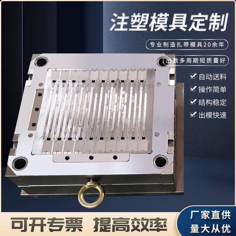 厂家直销供应热流道模具尼龙扎带模具扎带模具半固定式扎带模具