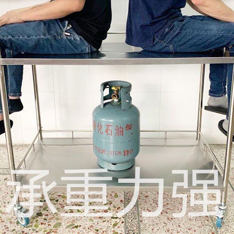 不锈钢超市促销i台试吃台展示架便携移动小吃车摆地摊广告地推桌