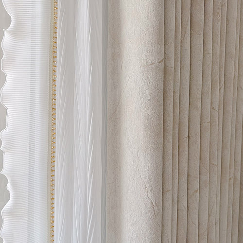 素阁窗帘遮光2023新款雪尼尔粉色欧式卧K室客厅高级感法式绍兴窗