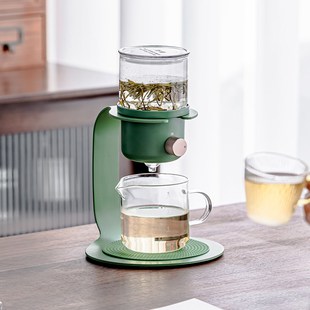 轻奢办公室泡茶神器茶具耐高温懒C人玻璃茶壶咖啡冲茶器小可冲泡