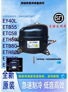 全新R600华光冰箱压缩机EY40L ETB55 ETC58 ETC60A ETH60 EKD70L