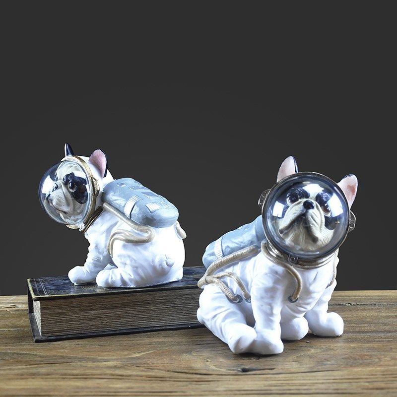 创意美式宇航狗动物装饰摆件 家居样板间太空萌犬桌面摆设 工艺品,家居饰品,装饰摆件,淘宝优惠券,粉丝福利购,淘宝优惠卷
