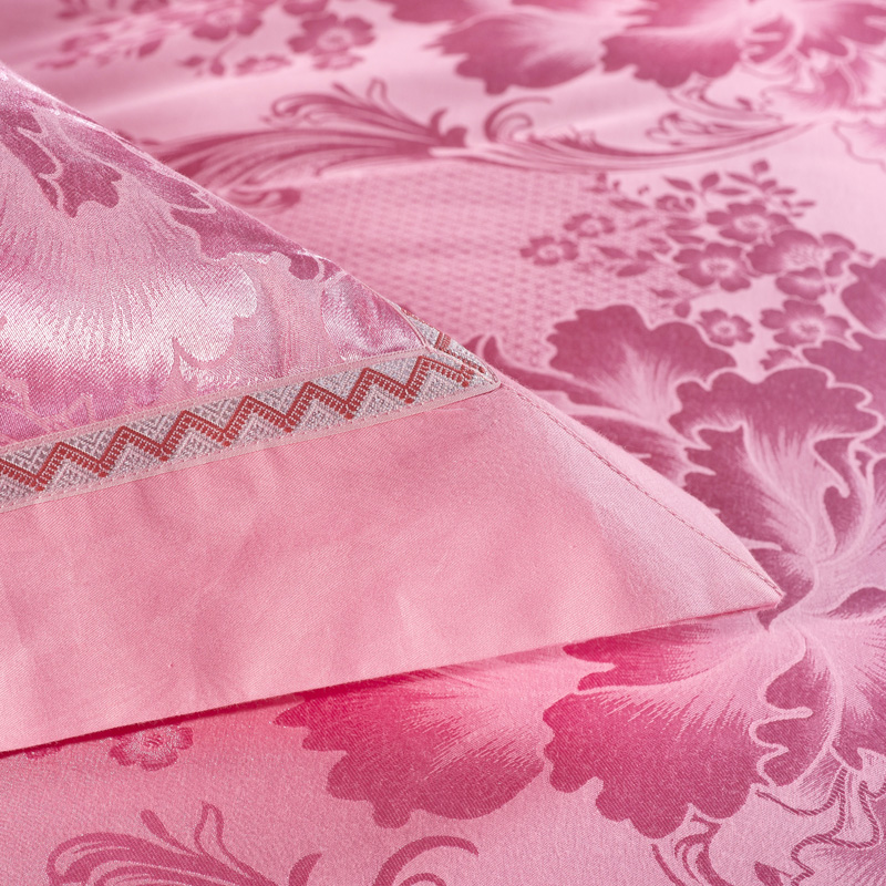 欧式贡缎提花抱枕套一对包邮 丝绵大提花纯棉方垫套靠垫套不含芯