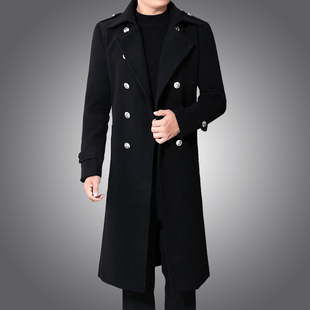 形象岗冬季 加厚毛呢 大衣安保酒店工作服样品屋展示中心礼宾服长版