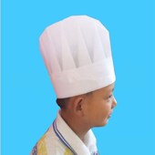 一次性儿童无纺布厨师帽小孩幼儿园小朋友幼儿园亲子活动手工使用