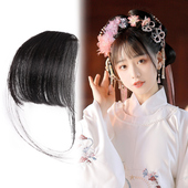汉服假发女空气刘海修脸型古风鬓角全真发古装 隐形无痕刘海假发片