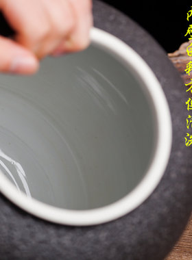 陶瓷水缸饮水机家用过滤纯净水桶泡茶喝茶储水罐冷水壶带盖大小号