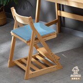 实木可升降儿童学习椅子靠背座椅写字椅成长椅可调节凳子宝宝餐椅