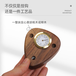 榉木吉他湿度计挂钩尤克里里墙壁吊架小提琴胡桃木乐器壁挂架支架