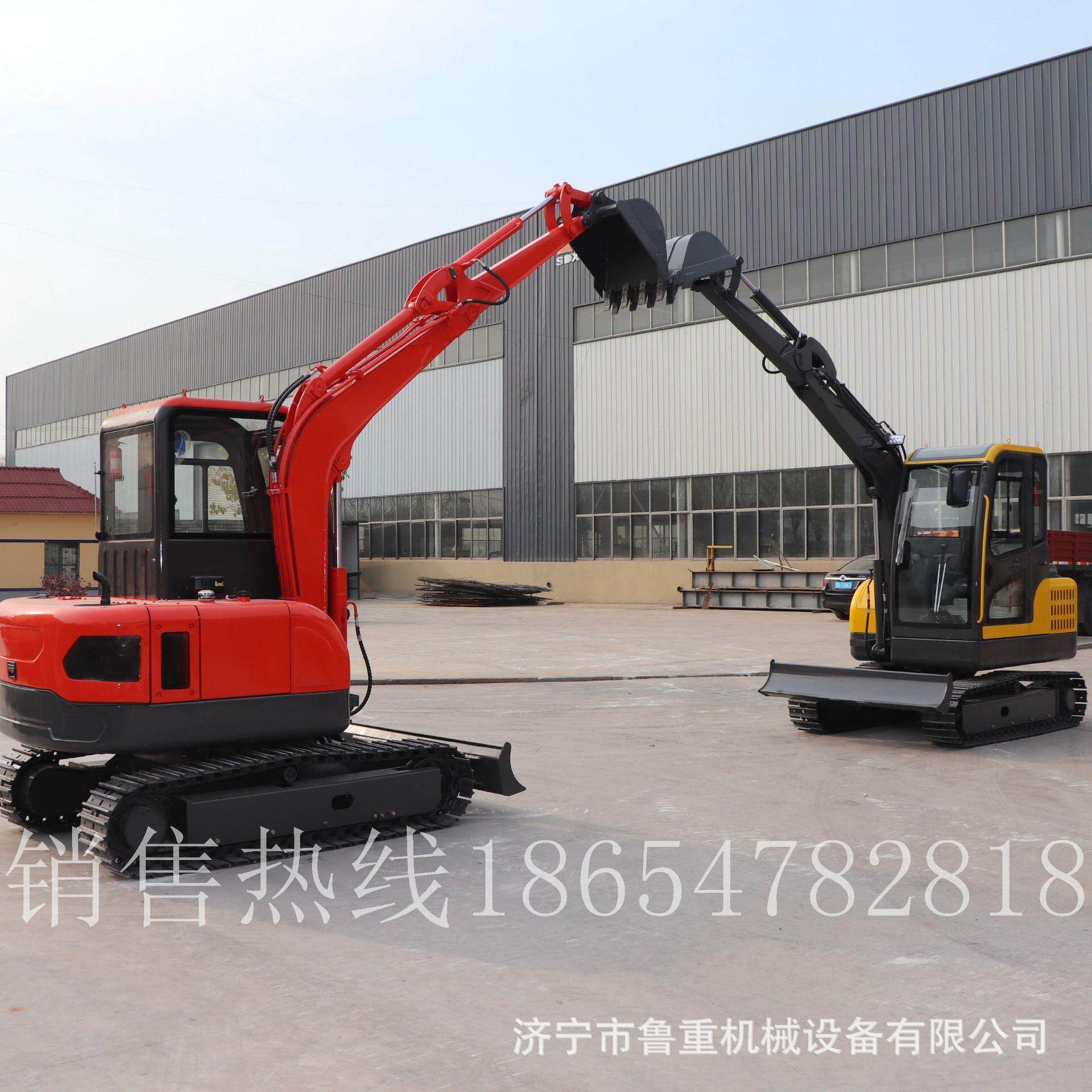 小型掘机轮木式挖掘机抓挖机市926政绿24小化时售后