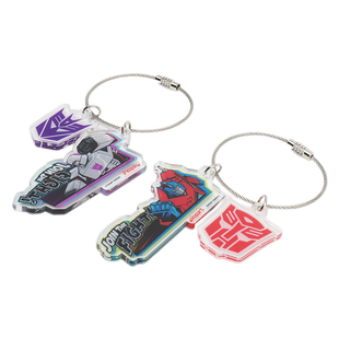 变形金刚G1动画擎天柱威震天正版周边亚克力钥匙扣汽车卡通挂件