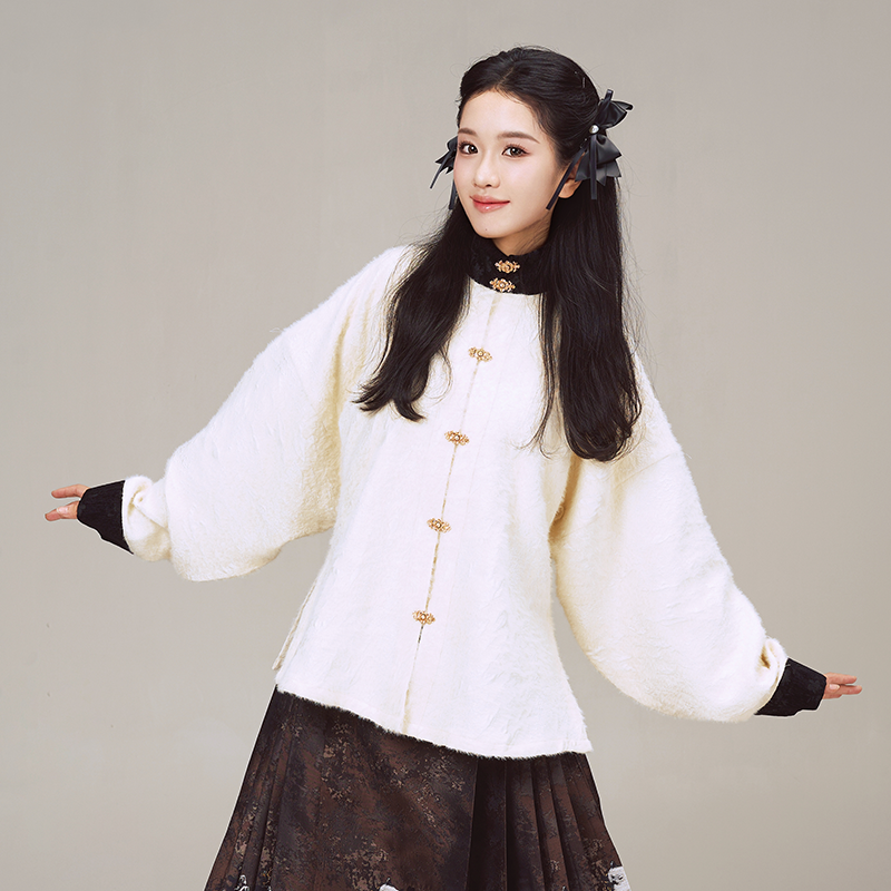 月渺境立领上衣女新中式日常汉服