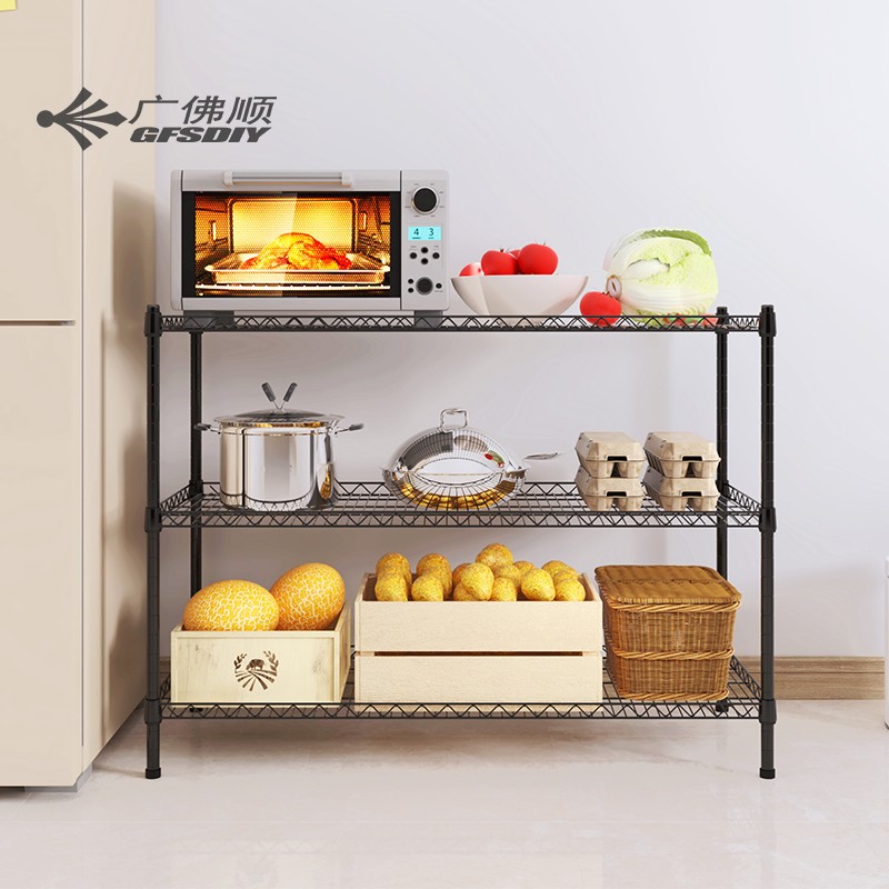 3层宿舍卧室隔层架子时尚家z居铁艺缝隙收纳神器厨房落地置物架