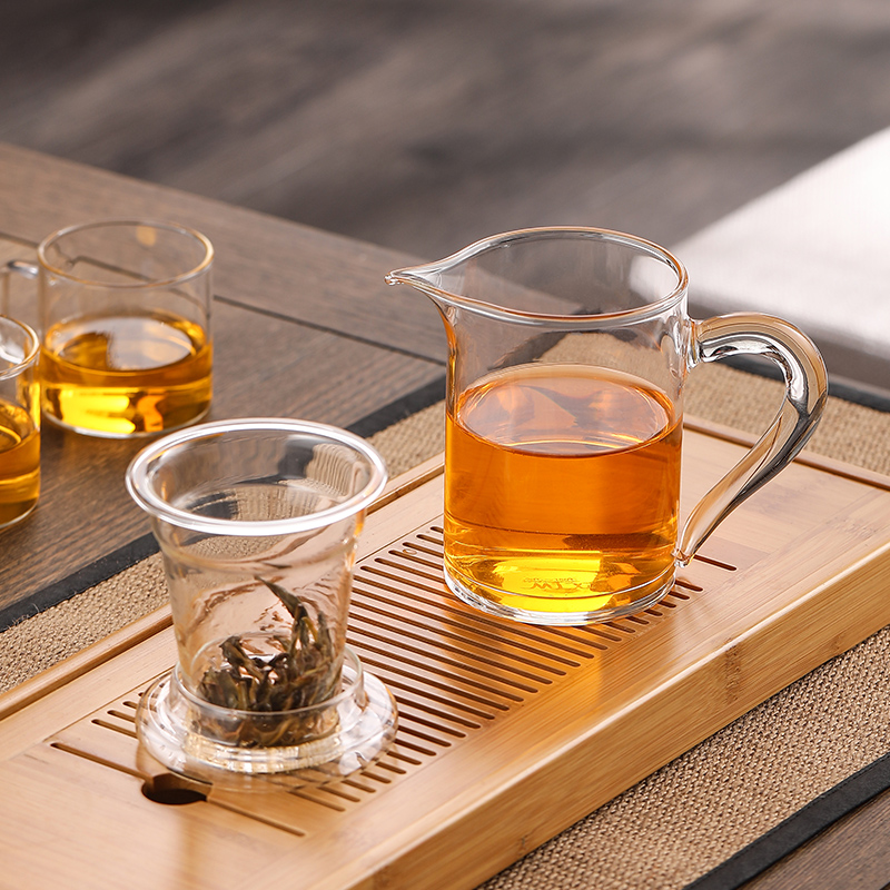 耐热加厚泡茶杯子公p道杯过滤内胆玻璃茶具红茶泡茶器茶水分离