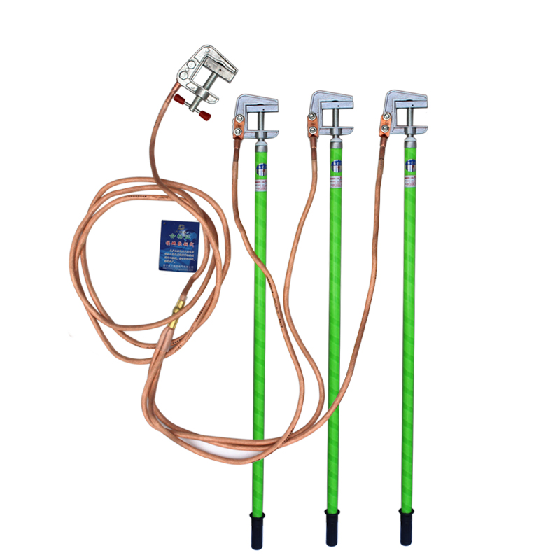 保检测高压接地线35KVt接地棒户内接地软铜线配电房接地夹套装